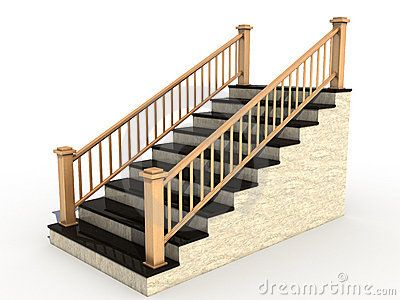 ... wooden stairs - vector wo