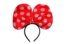 10x Minnie Mouse Ears Headband Costume Fancy Dress Party Bag Filler Fundraising