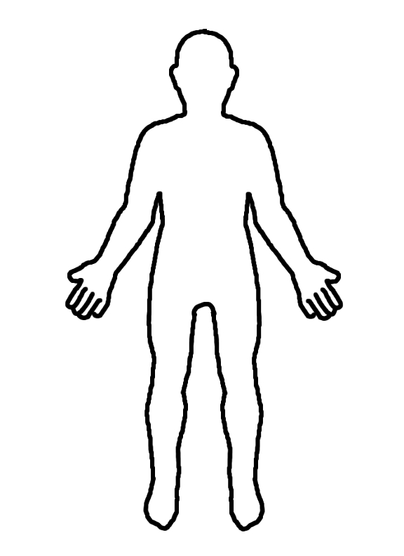 11 Human Body Outline Template Free Cliparts That You Can Download To