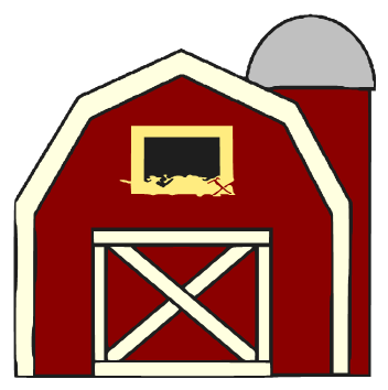 Horse in a Barn Clip Art - Ho