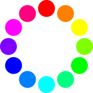 12 Color Circles Clip Art