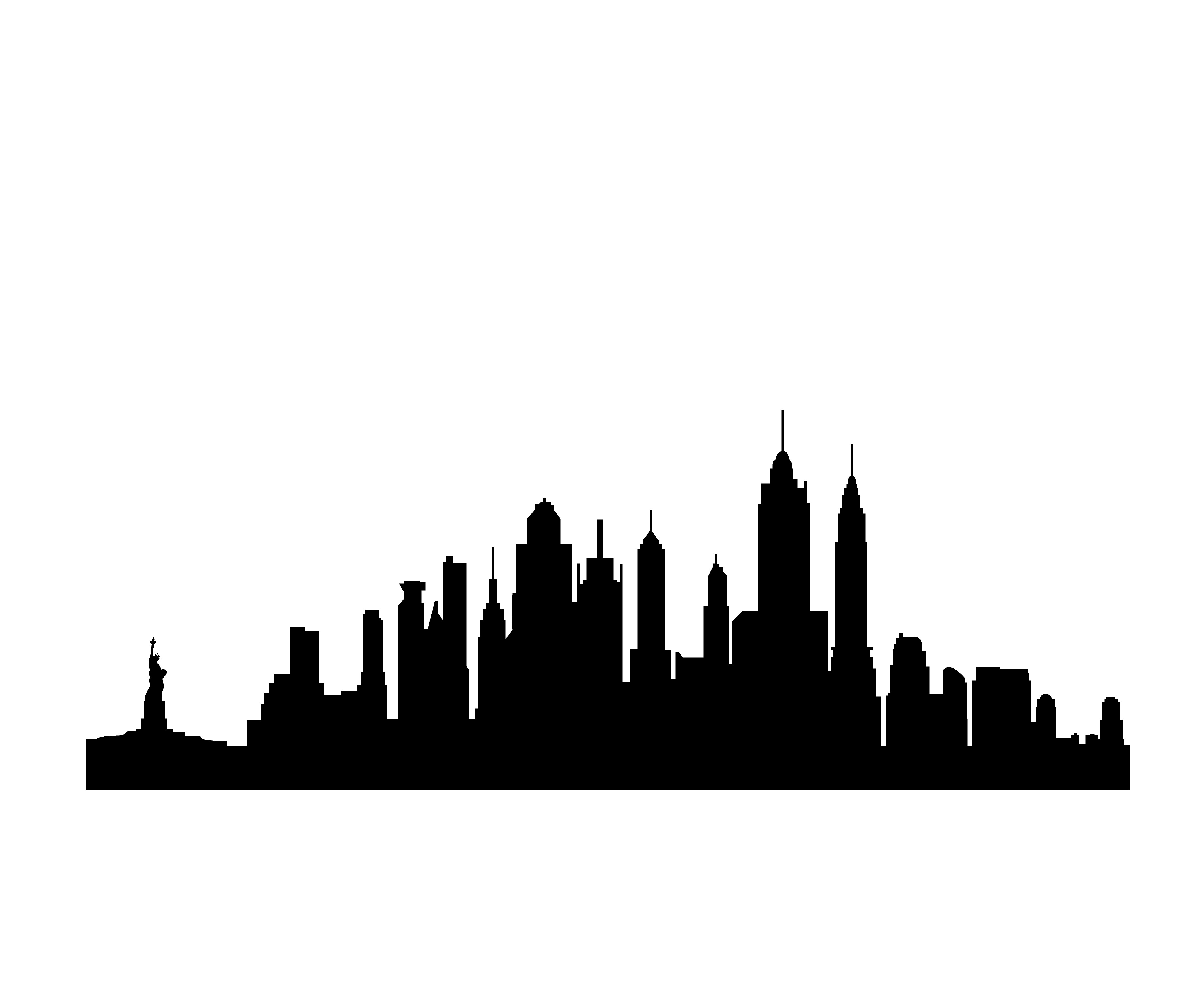 13 Free Clip Art New York City Skyline Silhouette Free Cliparts That