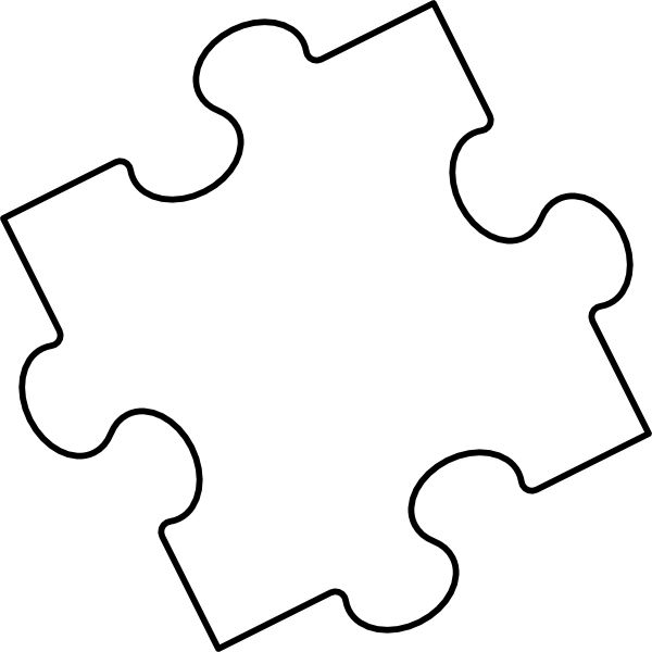 Clipart puzzle piece outline 