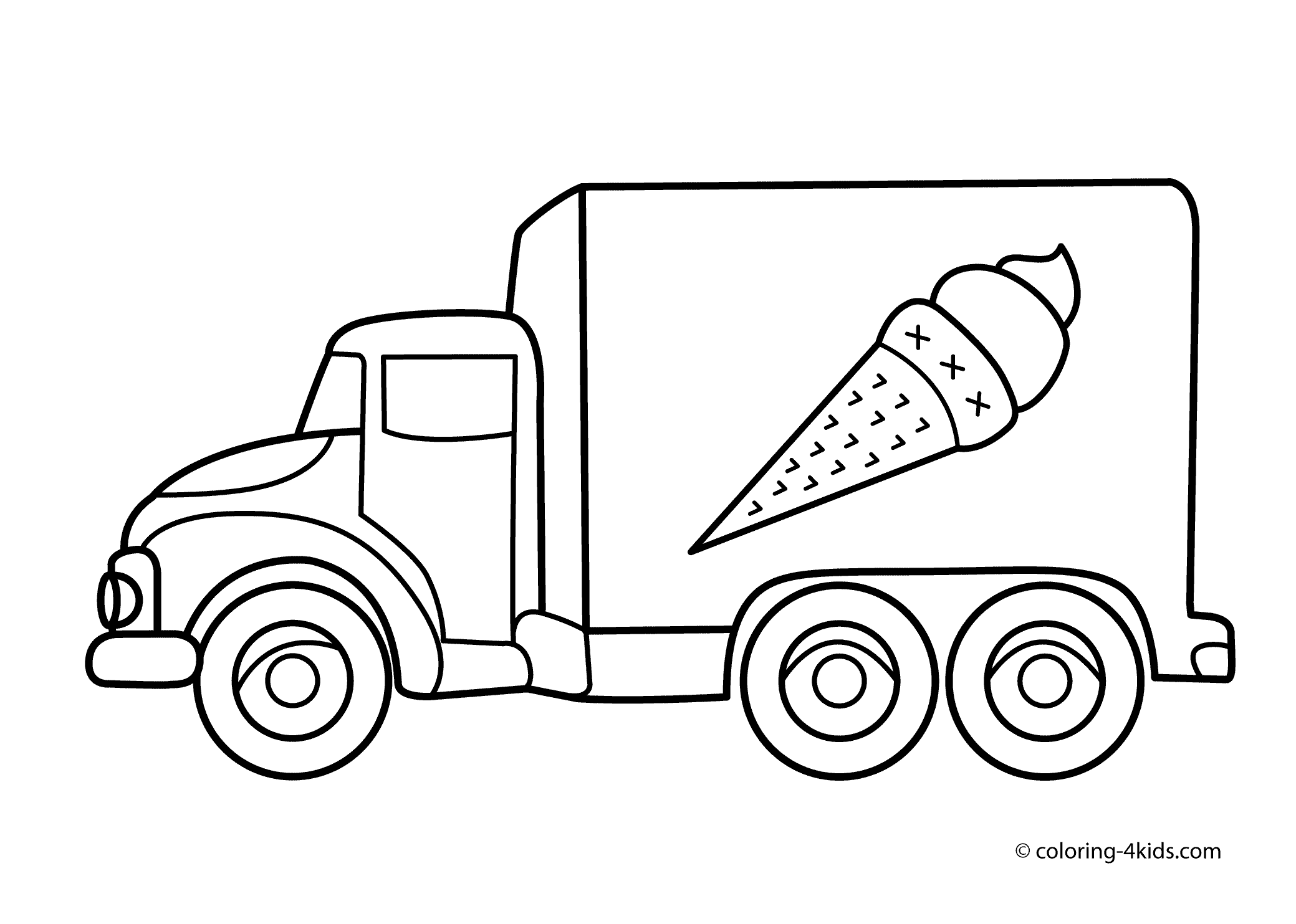 Clipart Black And White Truck