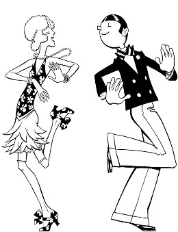 1920s Dancing Clipart