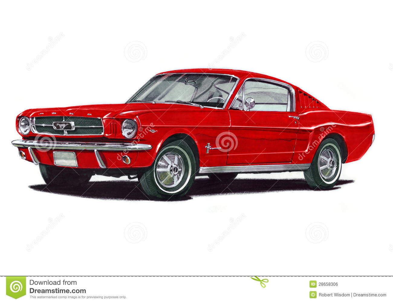 1965 Ford Mustang Fastback Royalty Free Stock Image