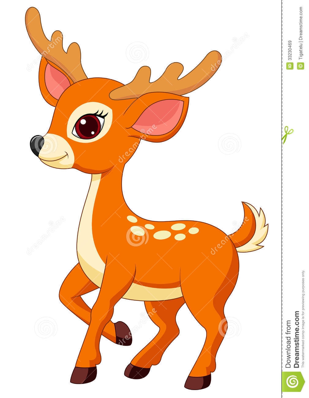 baby deer clipart