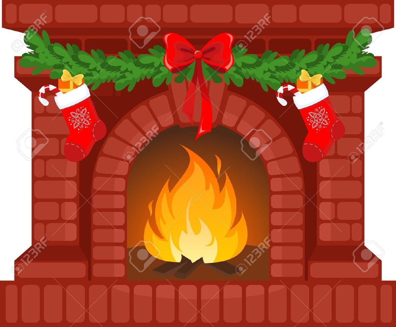 1d53b84b6314e59cf8c3f246f6004 - Christmas Fireplace Clipart