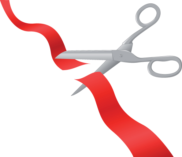 2 ribbon clip art Free Vector - Ribbon Cutting Clip Art