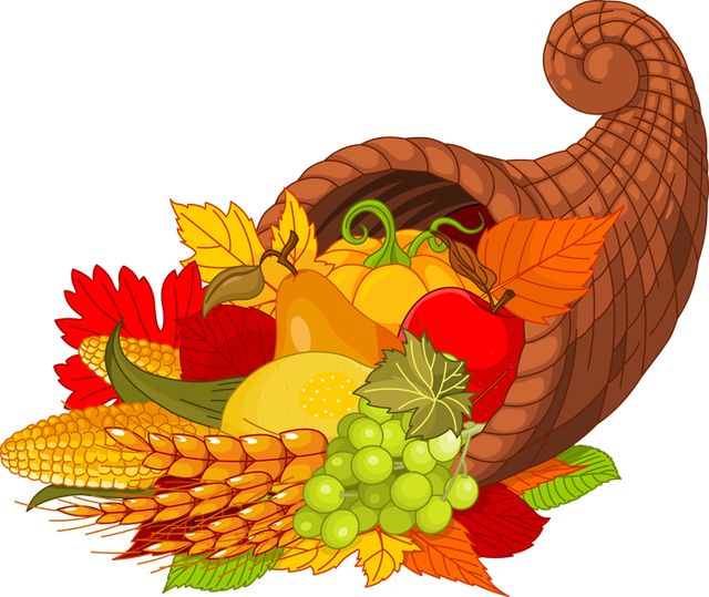 2013 Thanksgiving Clip Art: Harvest Cornucopia