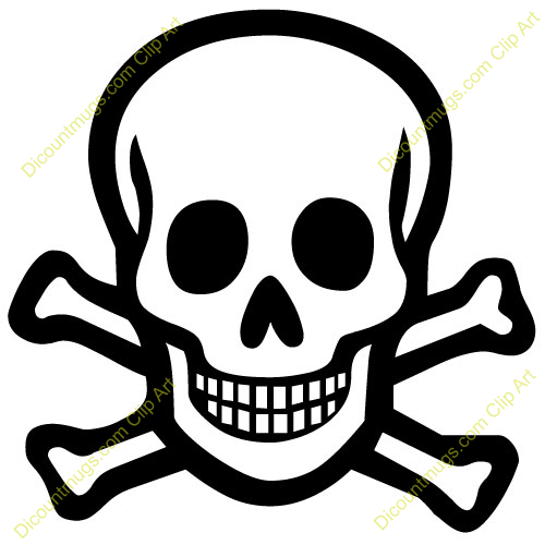 Clipart Vector Of Skull And C
