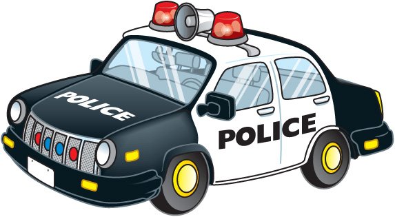 Police car cartoon