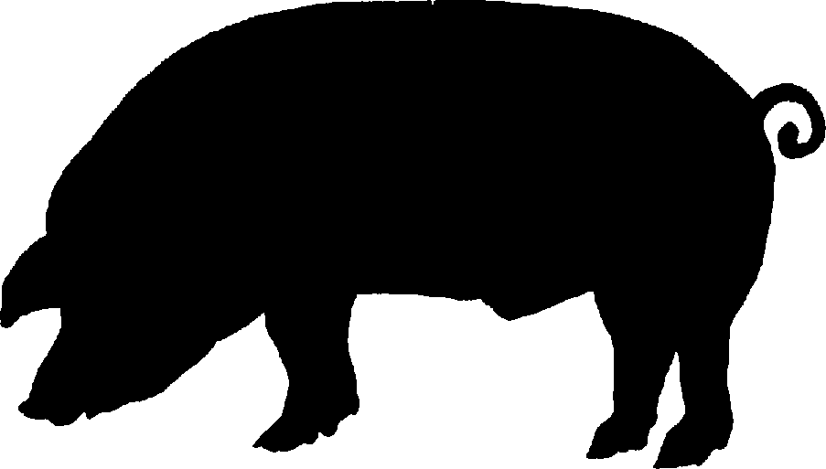 22 Pig Silhouette Free Clipar - Pig Silhouette Clip Art