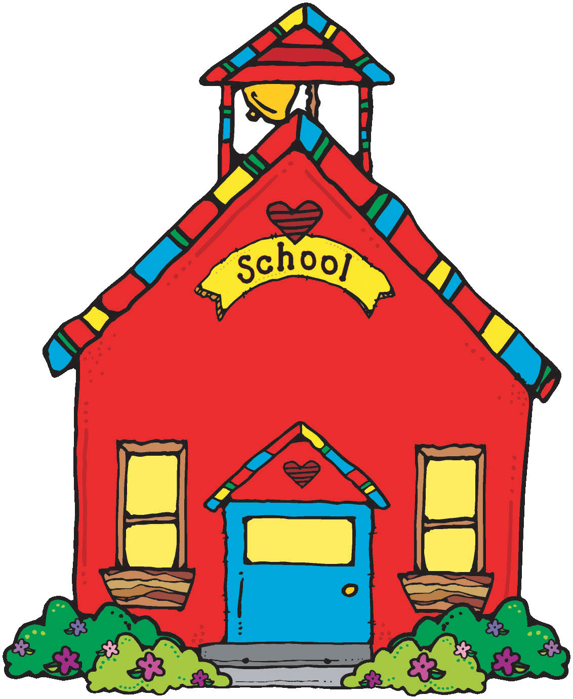 Clip Art School House Clipart