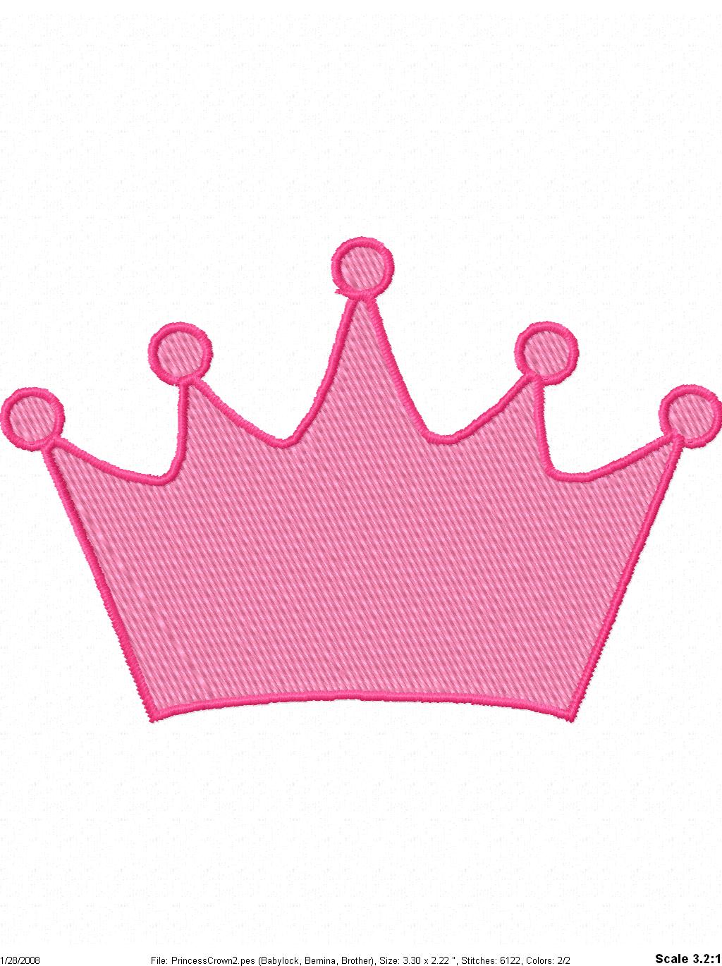 Pink Princess Crown Clipart F