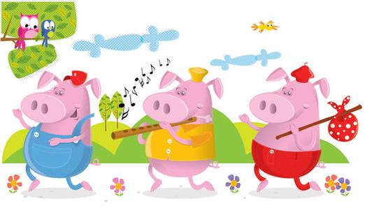 ... three dancing pigs free a