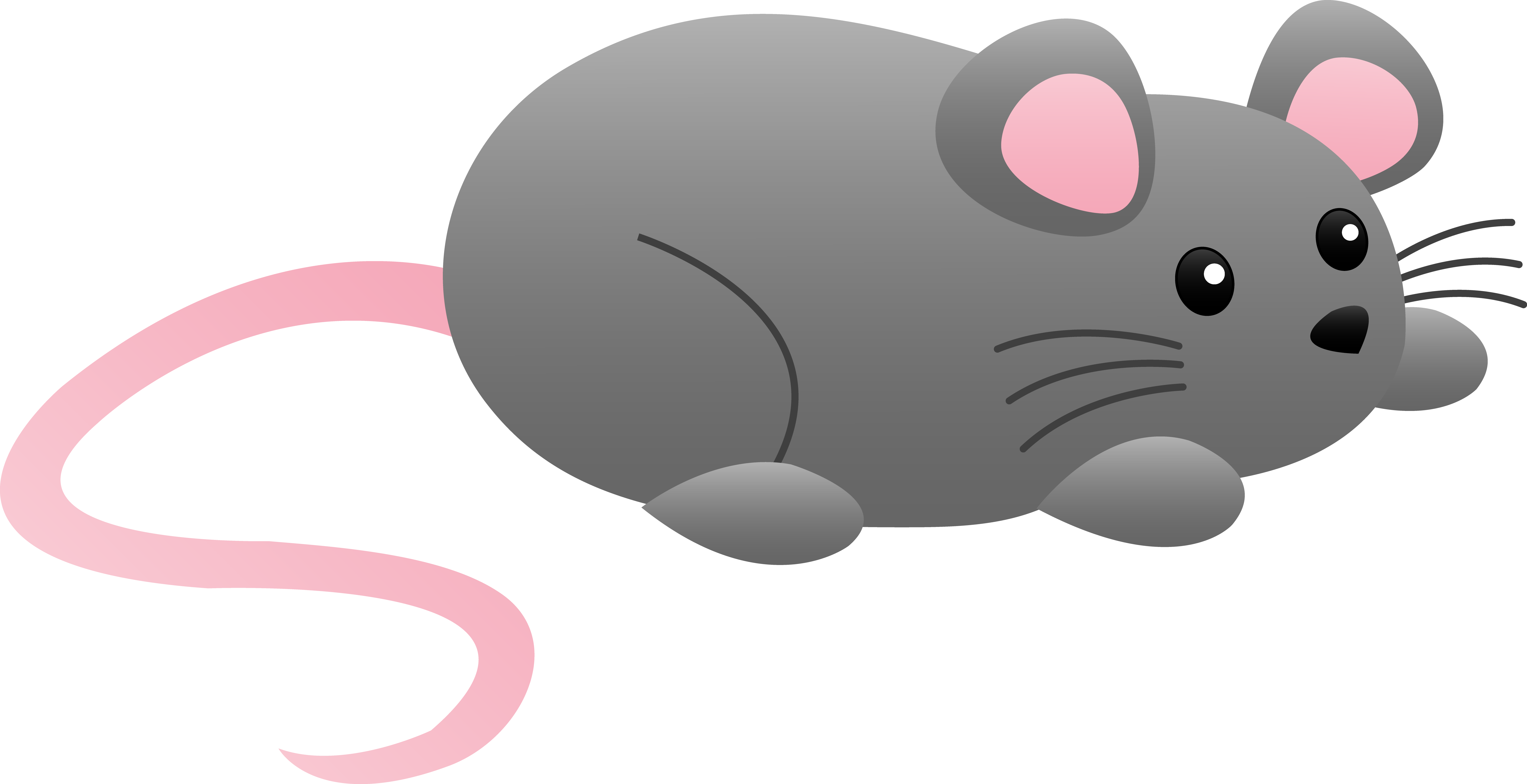 3 Mice Clip Art. gray clipart