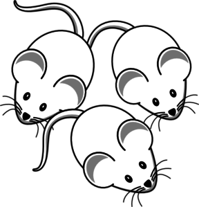 3 Mice Clip Art
