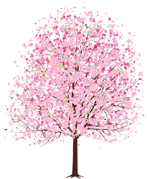 Green Spring Tree PNG Clipart