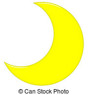 Crescent Moon Clip Art Image 