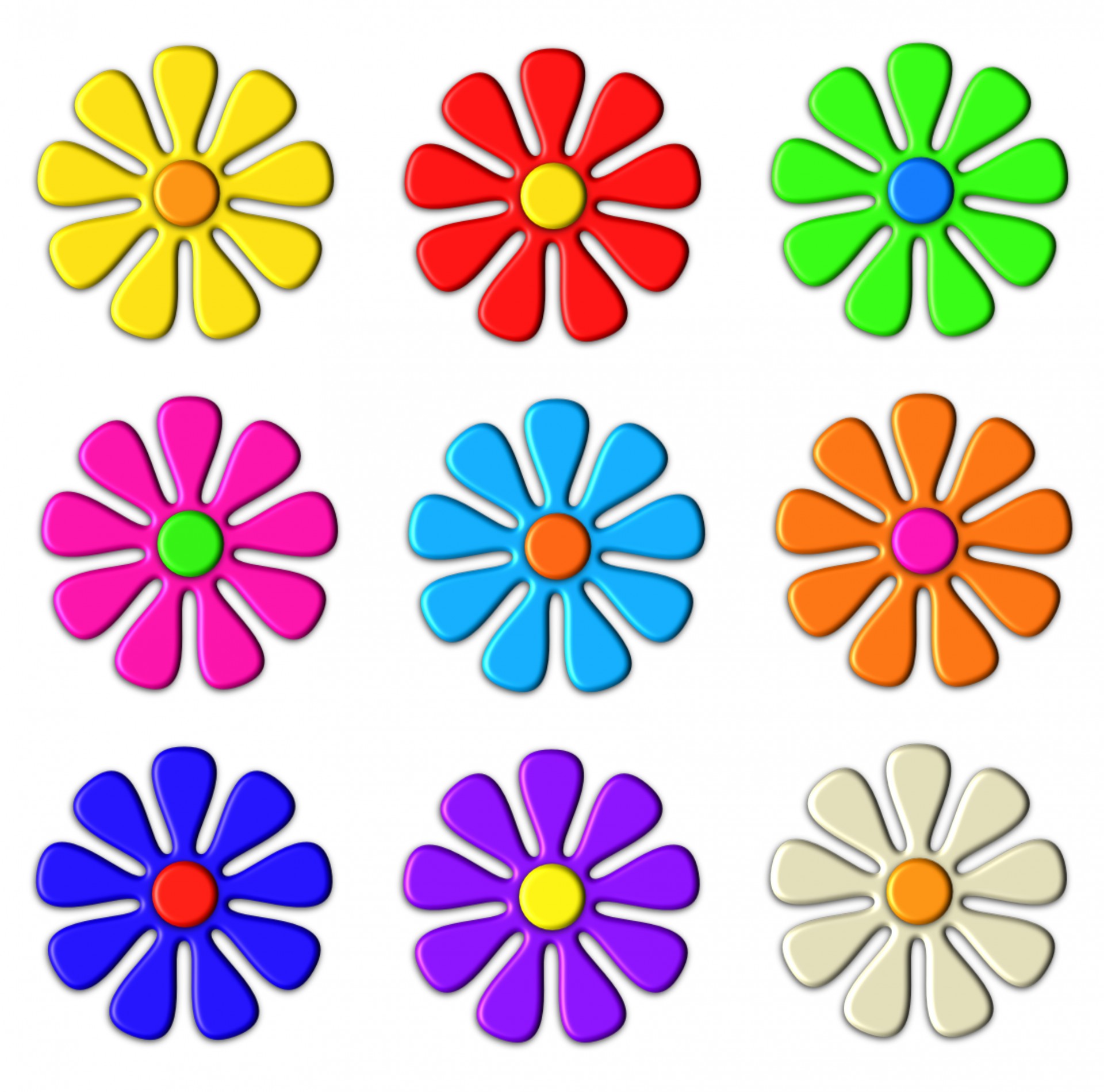 3d Flower Clip Art