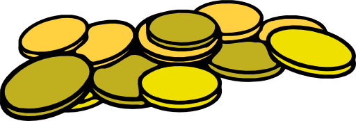 47 Images Of Gold Coins Clip  - Clip Art Coins