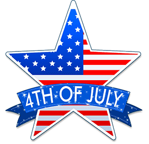 4th of july with animation - Clip Art For 4th Of July
