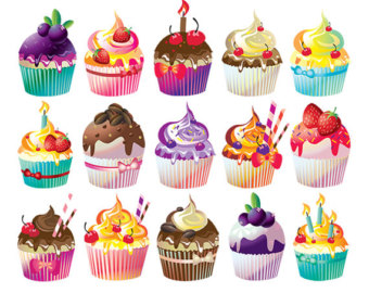 50% OFF SALE Cupcake clipart, - Cupcakes Clipart