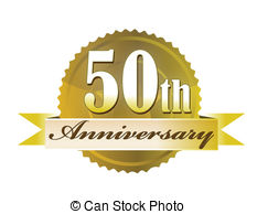 ... 50th Anniversary Seal - 50th year anniversary golden seal.
