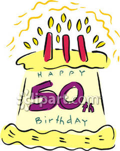 50th Birthday Clip Art. 50th Birthday Cake Free .