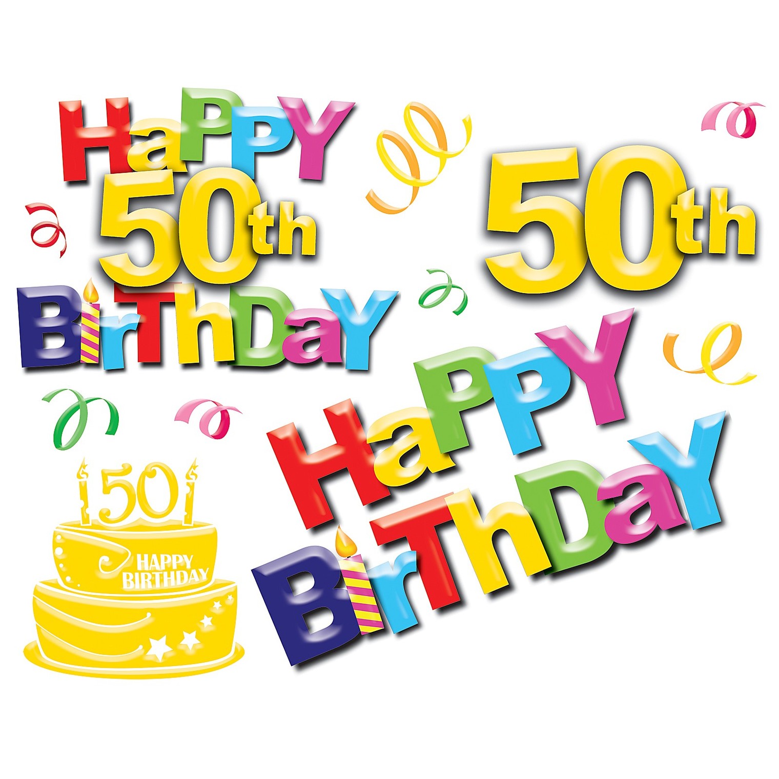 ... 50th birthday clip art images ...