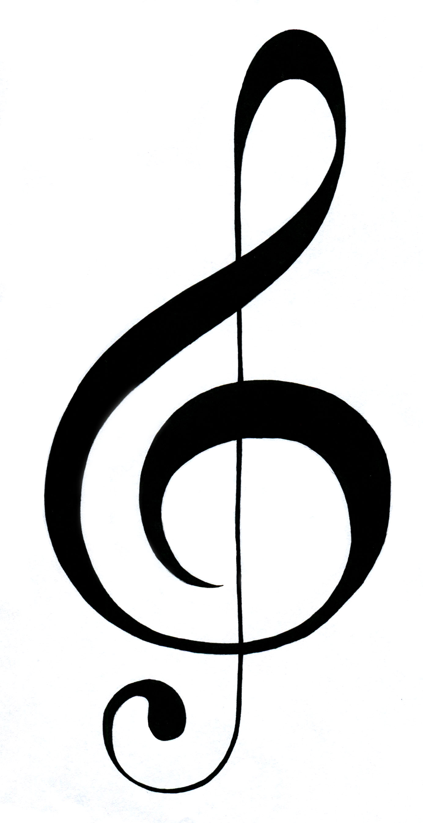 64 Images Of Picture Of Trebl - Treble Clef Clipart