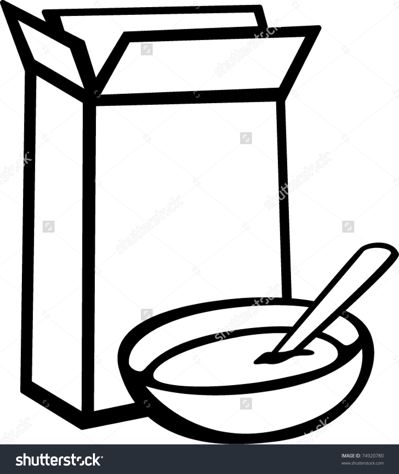#7 Cereal Box Clip Art And ..