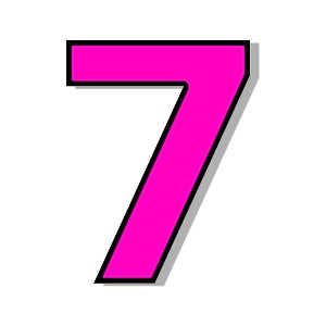 7 Clip Art. Numbers Clipart - 7 Clipart