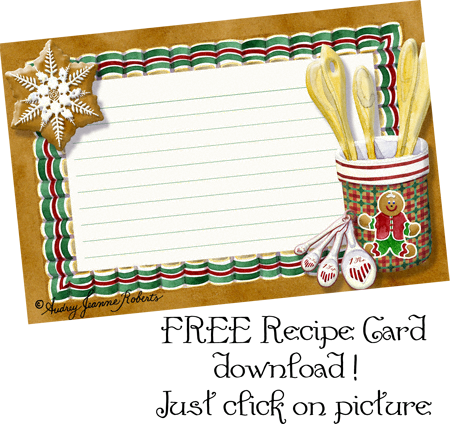 78  images about Craft: print - Recipe Card Clipart