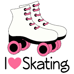 80s Roller Skating Clipart . - Roller Skating Clip Art