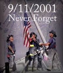 9/11 Firemen raising the Amer - 9 11 Clip Art Free