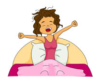 99ede32a54c0247fcc357728fd364 - Girl Waking Up Clipart