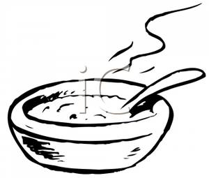 Bowl Of Steaming Soup clip ar