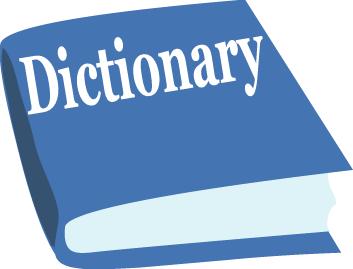 A Blue Clip-art Dictionary, .