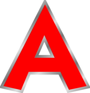 Red Letter A Clip Art - Red L
