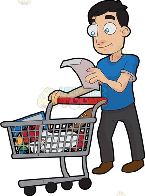 Grocery Shopper Clipart