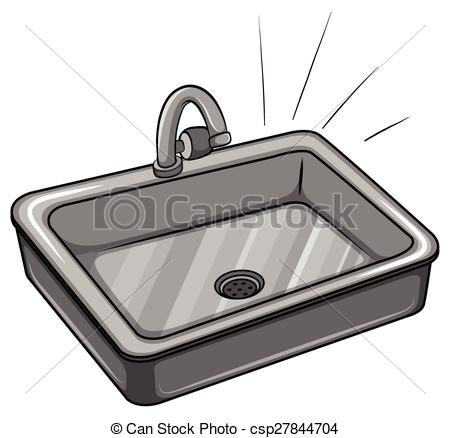 Sink with Running Water