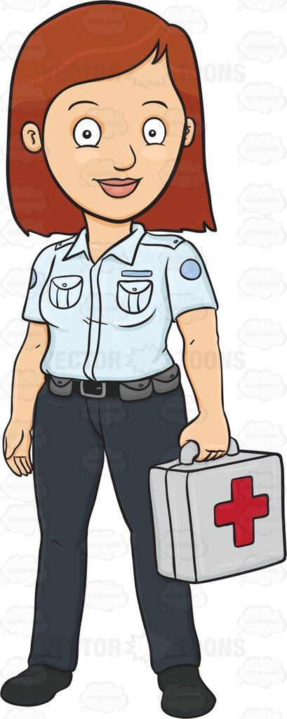 A Lady Ambulance Professional Carrying A First Aid Kit #911 #adult #adultfemale #