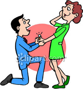A Man Proposing To His . - Proposal Clipart