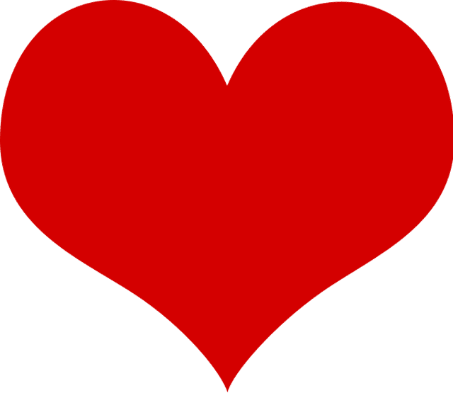 A red heart clip art image - Hearts Clip Art Free