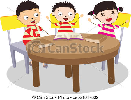 Small Group Table Clipart .