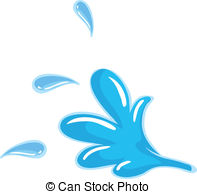 ... a water splash - illustration of a water splash on a white... ...
