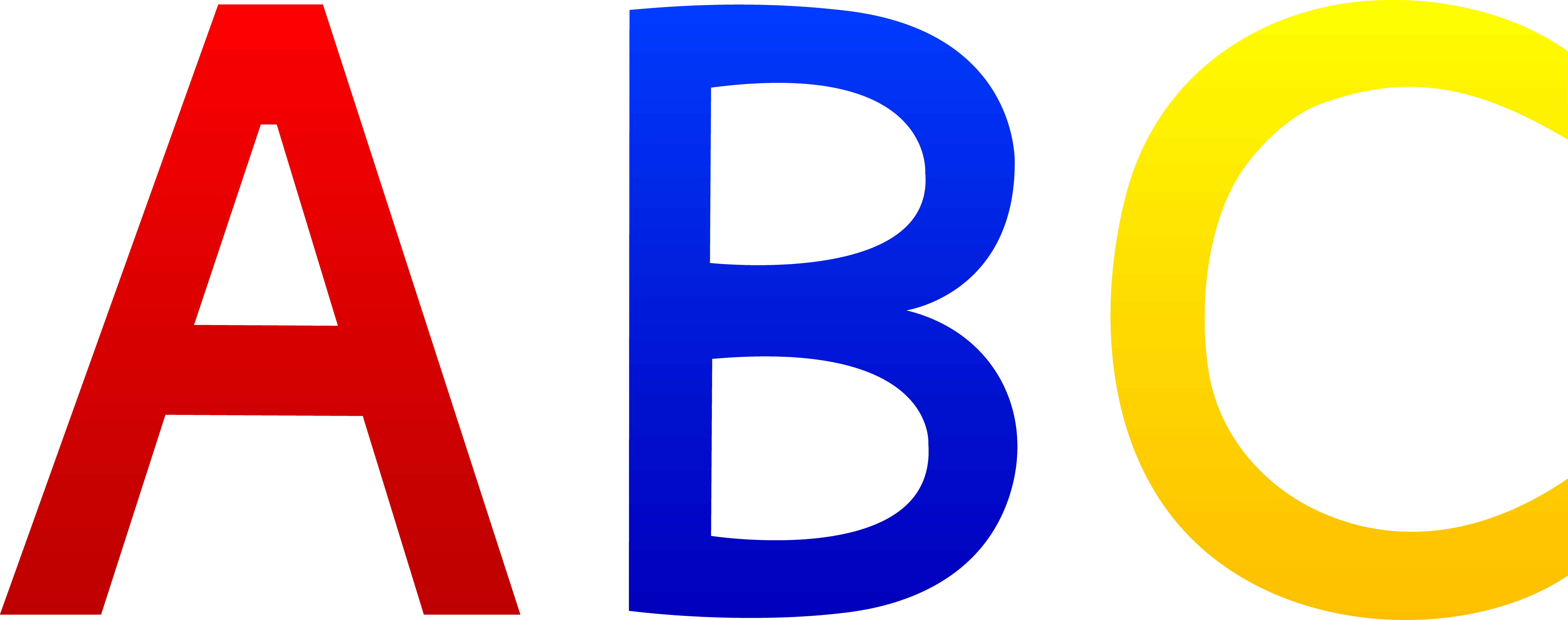 ABC Alphabet Letters - Free Clip Art