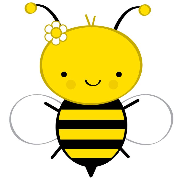 Bee clip art free vector in o